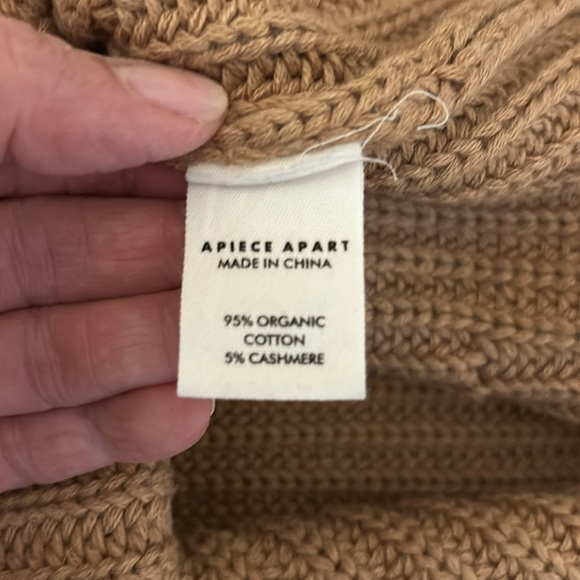 Apiece Apart Cotton/Cashmere Blend Ribbed Sweater. XS - Picture 7 of 7